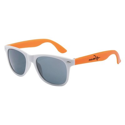 Promotional White Frame Classic Sunglasses