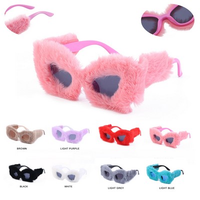 Customized Fur Velvet Sunglass