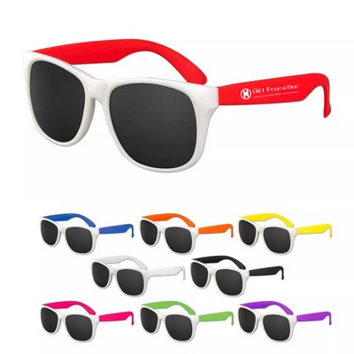 Classic White Trim Sunglasses